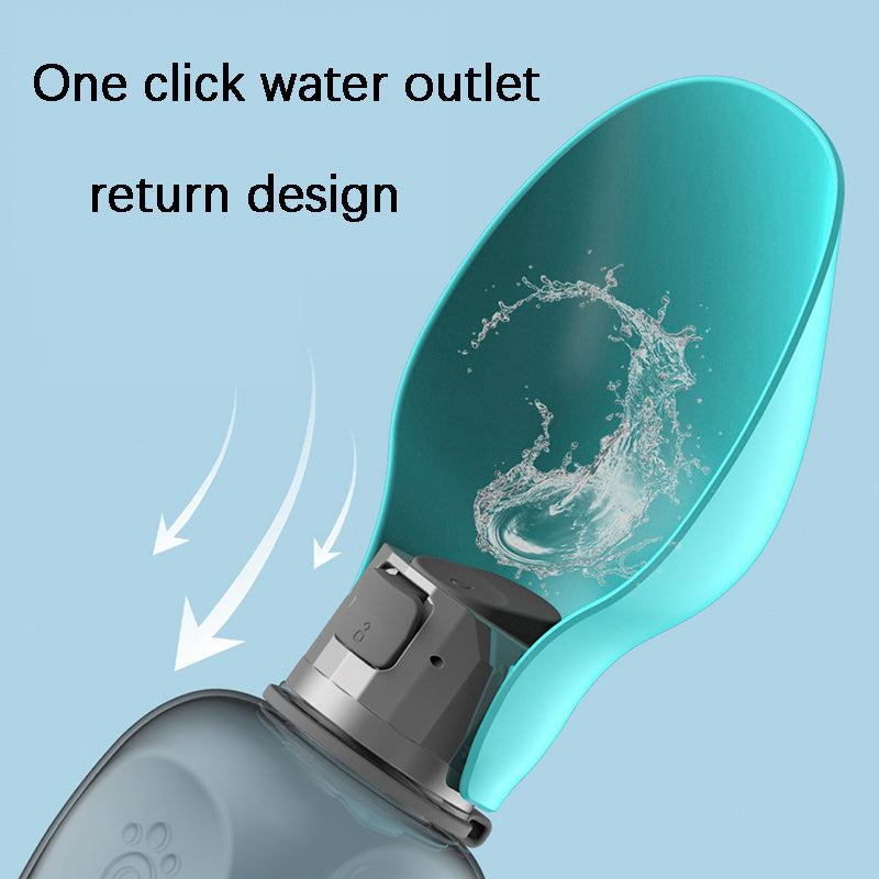 800ml Dogs Water Bottle Portable High Capacity Leakproof Pet Foldable Drinking Bowl Golden Retriever Outdoor Walking Supplies Pet Products - Horizon Good
