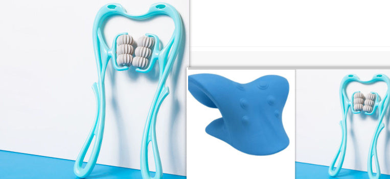 Multifunctional Manual Six-wheel Neck Massager Massage Relieve Roller Massage Tool - Horizon Good
