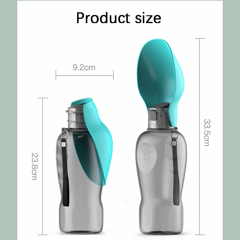800ml Dogs Water Bottle Portable High Capacity Leakproof Pet Foldable Drinking Bowl Golden Retriever Outdoor Walking Supplies Pet Products - Horizon Good