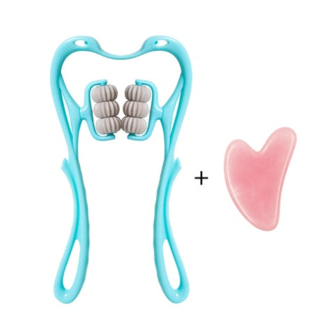 Multifunctional Manual Six-wheel Neck Massager Massage Relieve Roller Massage Tool - Horizon Good