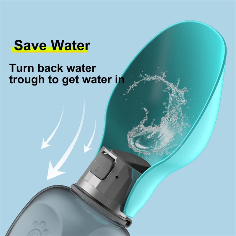 800ml Dogs Water Bottle Portable High Capacity Leakproof Pet Foldable Drinking Bowl Golden Retriever Outdoor Walking Supplies Pet Products - Horizon Good