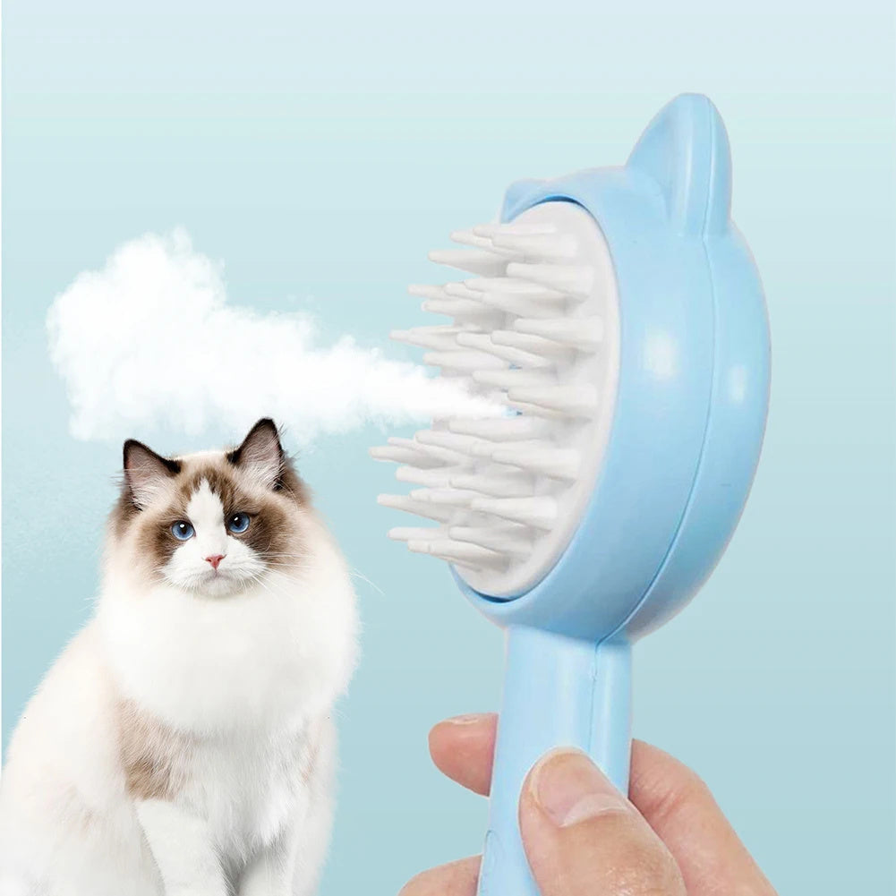 Hair Cleaning Brush With Mist Multifunctional Cat Grooming Brush Rechargeable Self Cleaning Slicker Brush For Pets Dogs & Catsb Pet Products - Horizon Good