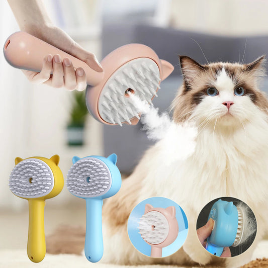 Hair Cleaning Brush With Mist Multifunctional Cat Grooming Brush Rechargeable Self Cleaning Slicker Brush For Pets Dogs & Catsb Pet Products - Horizon Good